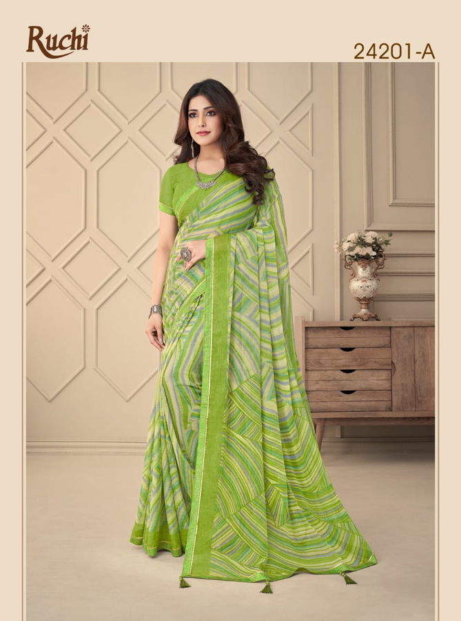 Vanilla By Ruchi Chiffon Saree Catalog